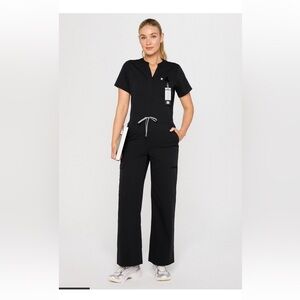 Fabletics Navy blue Utility Jumpsuit Scrubs